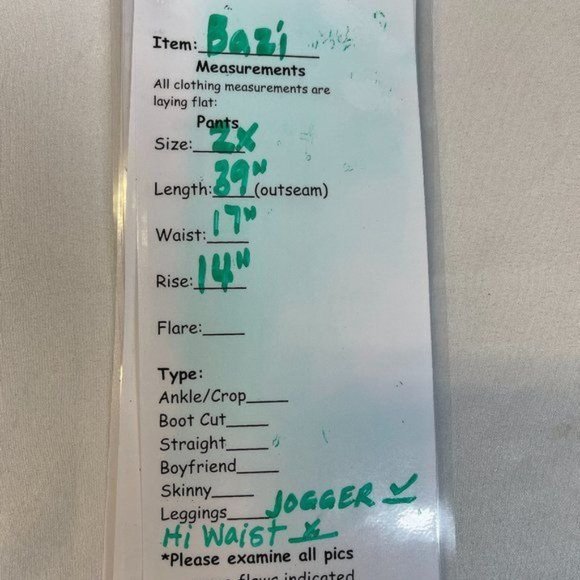 NWT American Bazi Los Angeles Baggy Denim Light Blue Jogger RJJ-5103P Sz 2X - Picture 6 of 6